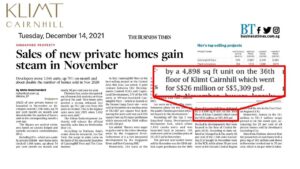 klimt-cairnhill-sales-of-new-private-homes-gain-steam-in-november
